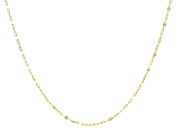 Picture of 14K Yellow Gold Mirror Station 20 Inch Necklace