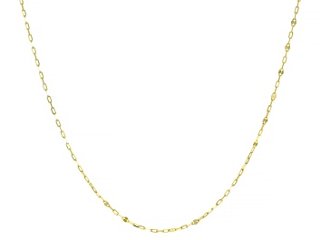 Picture of 14K Yellow Gold Mirror Station 24 Inch Necklace