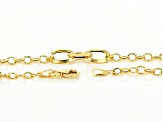 14K Yellow Gold Station 18 Inch Necklace