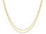 14k Yellow Gold Singapore Chain Set Of Two