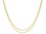 14k Yellow Gold Singapore Chain Set Of Two