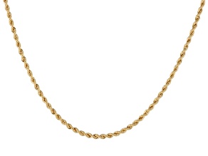 14k Yellow Gold 3.2mm Rope 18 Inch Chain