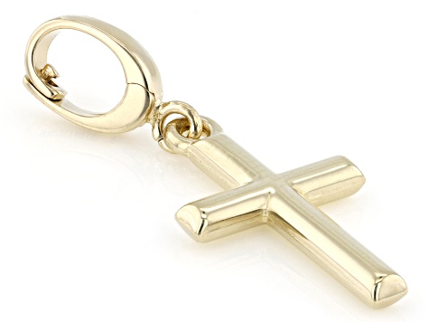 14k Yellow Gold Cross Enhancer Pendant - GS326 | JTV