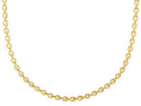 14k Yellow Gold 4.5mm Bubble Stretch Necklace