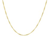 Stefano Oro 14k Yellow Gold 1.3mm Singapore Chain