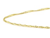 Stefano Oro 14k Yellow Gold 1.3mm Singapore Chain