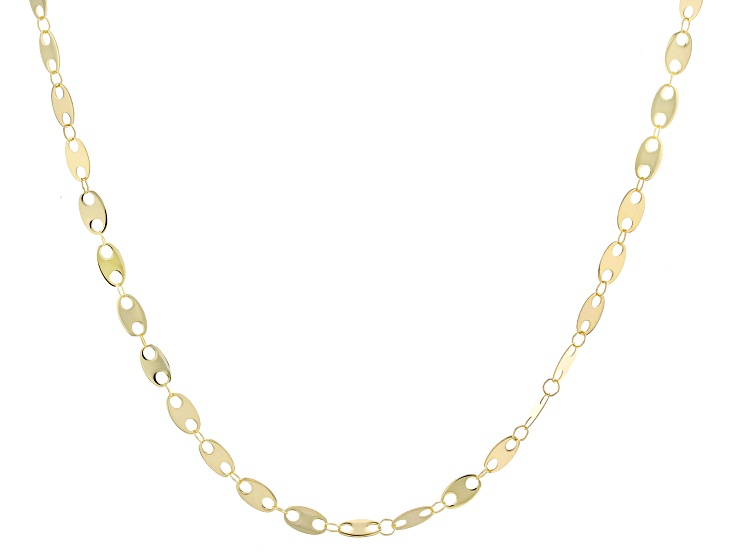 アクセサリー everyone gold necklace 14k Yellow Gold 3.8mm Mariner Link Necklace - GS339 | JTV