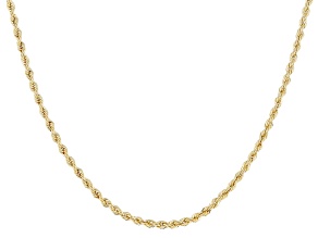 18k Yellow Gold 1.6mm Rope Chain