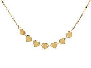 14k Yellow Gold Heart Necklace