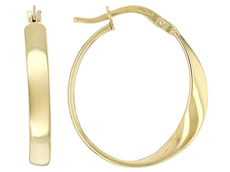 ピアス　No.5709 Oro Divino 14k Yellow Gold with Sterling Silver Core 0.80