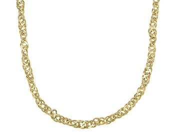 14kt White Gold 0.65mm D/C Spiga Pendant Chain; 30 inch 
