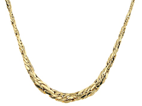 20 inch 14k gold wheat chain