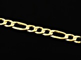 14k Yellow Gold Hollow Figaro Link Chain Necklace 20 inch 4mm