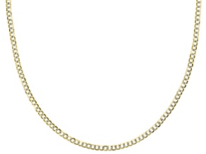 14k Yellow Gold & Rhodium Over Yellow Gold Reverso Grumette 18 inch Chain Necklace