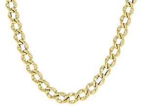 10k Yellow Gold 6mm Twisted Rolo Petali 18" Necklace