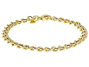 10k Yellow Gold 6mm Twisted Rolo Petali Bracelet