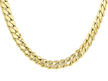 Picture of 10k Yellow Gold 8.5mm Squared Grumetta 18" Necklace