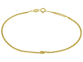 10k Yellow Gold 0.80mm Spiga Knot Bracelet