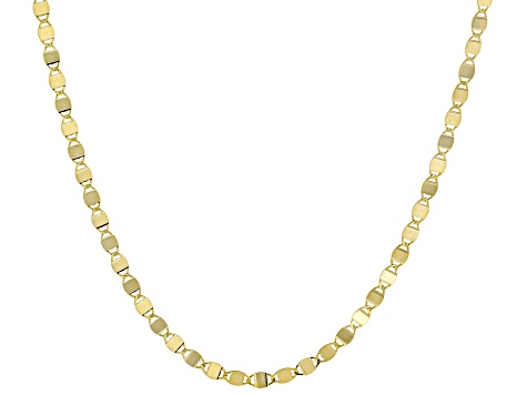 10k Yellow Gold 2mm Valentino 20" Chain