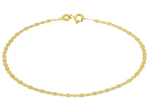 10k Yellow Gold 2mm Valentino Bracelet