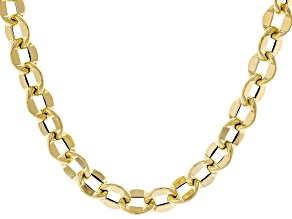 10k Yellow Gold 8.8mm Petali Rolo 18" Necklace