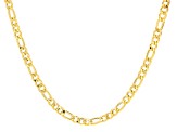10k Yellow Gold 6mm Figaro Grumetta 18" Necklace