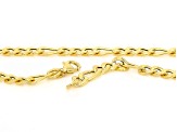 10k Yellow Gold 6mm Figaro Grumetta 18" Necklace
