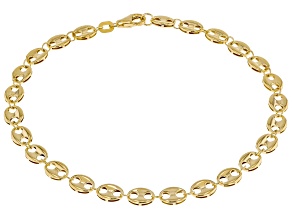 10k Yellow Gold 4.75mm Puffy Mariner Link Bracelet