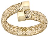 10k Yellow Gold Contrarie' Mesh Bypass Ring