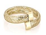 10k Yellow Gold Contrarie' Mesh Bypass Ring