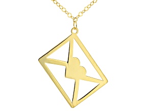 10k Yellow Gold Love Letter 18" Necklace