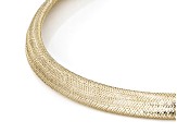 10k Yellow Gold 8.8mm Cleo Omega Mesh Necklace