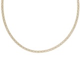 10k Yellow Gold 3mm Diamond Cut Filigree Mesh Necklace