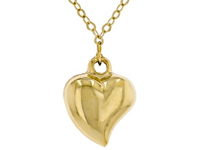 10k Yellow Gold Sacred Heart Necklace