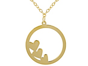 10k Yellow Gold Heart Whisper Necklace