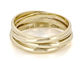 Oro Divino 14k Yellow Gold With Sterling Silver Core Fili D'Oro Band Ring