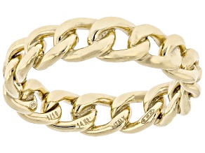 Oro Divino 14k Yellow Gold With Sterling Silver Core Grumetta Ring