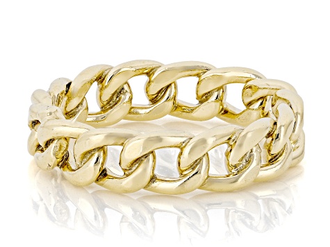 Oro Divino 14k Yellow Gold With Sterling Silver Core Grumetta Ring