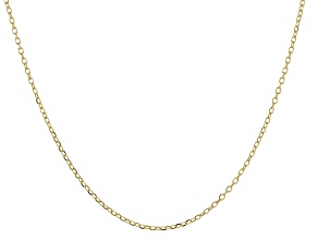 10K Yellow Gold .9mm Cable 18 Inch Chain