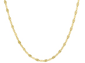 10K Yellow Gold 1.8mm Diamond Cut Tuscan Sun 18 Inch Chain