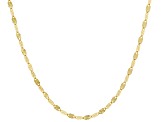10K Yellow Gold 1.8mm Diamond Cut Tuscan Sun 18 Inch Chain