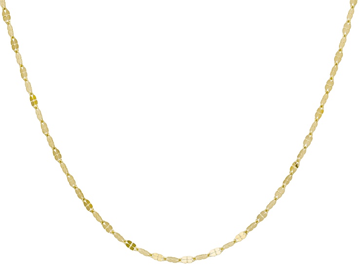 10K Yellow Gold 1.5mm Polished Clover Link 20 Inch Chain - ITG106C