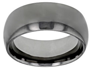 Gunmetal Rhodium Over Bronze Comfort Fit Band Ring