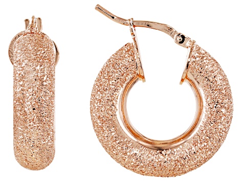 10mm rose gold hoop earrings