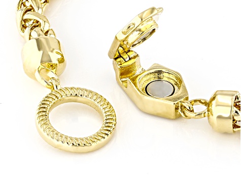 18k Yellow Gold Over Bronze Spiga Bracelet - MA1055 | JTV