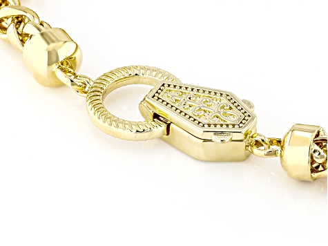 18k Yellow Gold Over Bronze Spiga Bracelet - MA1055 | JTV