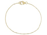 18k Yellow Gold Over Bronze 1.25mm Bead Bracelet