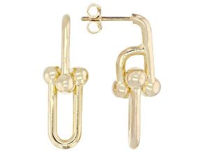 18k Yellow Gold Over Bronze Briglia Earrings