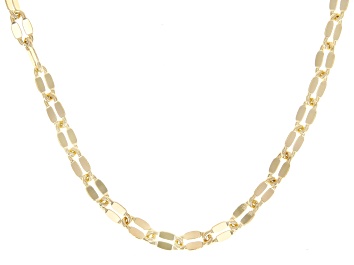 Picture of 18k Yellow Gold Over Bronze 5.7mm Mirror 24" Necklace