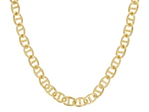 18k Yellow Gold Over Bronze Mariner 18" Necklace